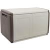 PEBSHOP Baule PORTATUTTO (CM 96 X 53 X H 57 - Tortora/Ecru')