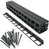 Garronda Bordura Giardino 12 m Altezza 4,5 cm con 50 Ancoraggi, Bordo per Aiuole in Plastica, Recinzione Giardino Esterno, Bordo Dritto Facile da Montare GD-0157