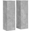 vidaXL Supporti per Piante 2 pz Grigio 25x25x80 cm Legno Multistrato, Supporto per Fiori, Supporto per vasi per Piante, Supporto per vasi per Piante