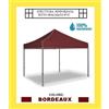 GrecoShop Gazebo pieghevole impermeabile 3x3m Bordeaux - Mod. Super-Ignys (Cod.:4458)