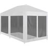 vidaXL Tenda per Feste con 6 Pareti in Rete 6x3 m Tendone da Giardino Gazebo