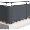 Sol Royal Frangivista e Telo Frangivento per Balconi 100x600 cm in 160g/m PES - Frangivista Balcone Impermeabile & Protezione UV - Schermi Privacy con Occhielli Antracite - SolVision PB2