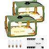 mumisuto Trappola Per Pulci, 2 Pezzi Trappole Antipulci Per La Casa, Trappola Sticky Dome Per Pulci E Cimici Con 4 Dischi Adesivi Inclusi E 4 Lampadina Per Camera Da Letto, Soggiorno, Cucina