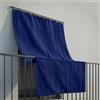 INTRECCI Tenda da Sole per Esterno, Tenda da Sole per Balconi, Impermeabile, a Caduta, 145x250 cm con Occhielli Laterali, Telo Ombreggiante, Riduce Luce e Calore, Migliora la Privacy, Colore Blu