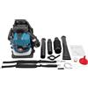 SICHENSH Soffiatore a benzina 75,6 CC, soffiatore a benzina a 4 tempi, soffiatore posteriore a gas, soffiatore per foglie, soffiatore posteriore trasportabile, soffiatore per foglie, soffiatore per