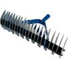 Crisalide® - Rastrello Sarchiatore Arieggiatore, Rastrello da Prato, 32 Denti In Acciaio Zincato, 35cm, Con e Senza Manico (Senza Manico)