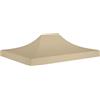 Rantry Tenda da sole Pergola di ricambio per gazebo per celebrazioni tetto di ricambio per gazebo da giardino, copertura di ricambio per gazebo gazebo esterno 4,5 x 3 m, beige