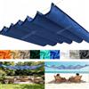 ZFEBHMY Tenda Parasole Retrattile, Esterno Impermeabile Tenda da Sole A Filo Scorrevole con Occhielli e Corda, Crema Solare Vela Parasole A Onda Retrattile per Terrazze e Cortili-Dark blue||60x200cm