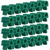 Buachois 24 Pezzi Morsetti per Serra Copertura di Protezione per Piante a Testa Singola Rete per Tunnel Clip per capannone Pellicola per ombreggiatura Clip per Asta per Serra Giardino(14mm)
