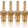 flexman 4 Pezzi Nebulizzazione Nozzle, Testina di Spruzzo d'Acqua a Getto Diretto in Ottone, Ugello Installato con Filettatura Maschio per Laghetto da Giardino, Parchi Divertimento (G3/8)