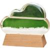 FUFRE Storm Glass - Barometro a forma di nuvole, previsioni, stile nordico, decorazione bottiglia in vetro tempesta, bottiglia decorativa creativa per la casa (bianco)