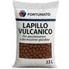 FORTUNATO Lapillo Vulcanico Rosso Naturale per Pacciamatura, Drenaggio e Decorazione Giardino, 33 L