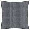 Lumaland Tenda parasole con corde di fissaggio incluse | Quadrato 5 x 5 metri protezione solare | 100% HDPE con filtro UV di protezione [grigio]