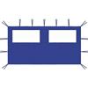 ShCuShan Outdoor gazebo Waterproof Canopy,Outdoor Garden Patio Party Tent,Gazebo Sidewall with Windows 4x2 m Blue
