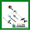 GrecoShop Decespugliatore - Motosega - Tagliarami / Taglia Rami - Tagliabordi / Taglia Bordi - Tagliasiepi / Taglia Siepi / Disco girevole a 3 Denti - Utensile a scoppio multifunzionale per giardinaggio - ALL IN ONE EasyPower 52cc (51,7cc) Colore Yellow
