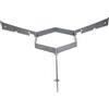 Grillrost.com Das Original Binari di Supporto per Tutte Le Piastre antincendio da 80 cm: garantiscono Aria Sufficiente e Una Tenuta sicura.