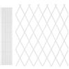Virsus 1 Traliccio Estensibile in PVC 1540, misura 100x200 cm, per sostegno a muro di fiori e pianti rampicanti, per decorazione esterni pannello recinzione giardino, terrazzo Vari Colori (bianco)