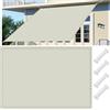 GOUBAN Tende da Sole per Esterno 80 x 300 cm Tenda da Sole per Esterni, Rettangolare Impermeabile con Occhielli, Protezione Raggi UV 98%, per Giardino Balcone Terrazza, Avorio