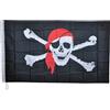 G.V Bandiera Pirati dei Caraibi con Bandana Rossa Bucanieri Pirate Flag Teschio cm 90x150