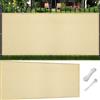 SUNLIMEI Vela Ombreggiante Traspirante 130 x 180 cm Rettangolare Protezione UV 98% Barriera Frangivista Telone per Giardino Protezione Solare per Arredo Esterno, Giardino, Terrazzo, Color Crema
