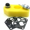 Wadoy Kit manutenzione per tagliaerba Briggs & Stratton Classic e Sprint, filtro dell'aria, candela, pompa del carburante e membrane