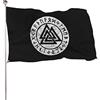 NIBABAEU Bandiera decorativa da giardino, motivo Valknut Odin Viking Runes Print, bandiera di benvenuto per le vacanze, decorazione da appendere, 60 x 90 cm