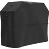 Outsunny Copri Barbecue da Esterno Impermeabile, Telo Protettivo per Grill in Tessuto Oxford 600D UV30+ e Antivento con Chiusure a Strappo e Prese d'Aria, 147x61x122 cm, Nero