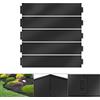 Froadp 30 Pezzi Bordura per Aiuola Bordatura per Giardino in Metallo 30m Recinzione per Piante Staccionate per Giardini Aiuole Falciatura Confine Frutteto 1 Elemento (LxH) : 100x18cm, Nero