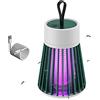 Bseical Lampada Antizanzare Elettrica, Zanzariera Elettrica Led Lampada UV 360° Ammazza Mosche, Anti Insetti Trappola Mosche Lamp USB Ricaricabile Muto, Non Tossico, per Interno Esterno (Collegare, Verde)