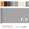 WEALSFUN Paravento per Balcone, Recinzione Copertura per Protezione Privacy Balcone per Balcone Giardino terrazza con Occhielli Corde e Fascetta Impermeabile Anti-UV con Fascette, 75 X 100CM grigio chiaro