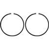 M METERXITY 2-Pz Fasce Elastiche per Pistone da 43mm x 1.5mm Fasce Elastiche Standard per Motoseghe Elettriche, Parti di Ricambio [Nero]