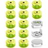 YWTESCH Corda per Trimmer per Ryobi One Plus+ AC80RL3,11 FT/0,080, Ricambio per Bobina Compatibile con Trimmer Cordless Ryobi 18v, 24v e 40v (Confezione da 12 Trimmer Linea e 3 Tappi per Trimmer)