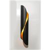 vetrine inrete Vetrineinrete® Applique ultra moderno a spirale da parete lampada 2 attacchi g9 in alluminio per interni illuminazione arredamento casa (Nero) B41