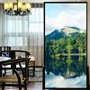 LXDWEI Pellicola Decorativa per finestre Privacy Pittura forestale Adesivi per finestre statici Senza Colla Rivestimenti per finestre glassati Finestra Tinta per finestre 42 x 100 cm