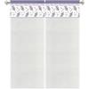 HOME ZEN HOUSEHOLD LINEN Camilla Tende con Balza ART CAMILLA, Set di 2, Tessuto Bianco Semi Spesso, 60 x 150 cm per Finestre, 60 x 240 cm per Portefinestre (LAVANDA, 60X240CM)