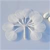 C.X.Y. 100pz Racchette Tulle Porta Confetti Per Segnaposto Bomboniere Fai Da Te (BIANCO)