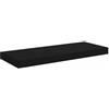 vidaXL Scaffale a Parete Nero 60x23,5x3,8 cm in MDF