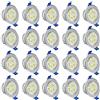 YRHome Faretto da incasso a LED, 230 V, piatto, set da 20 pezzi, 3 W, in alluminio, per soggiorno, camera da letto e cucina, 20 x 3 W, bianco caldo