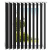 time4blinds - tende verticali - lamelle per postazioni di lavoro in ufficio e per la casa - Tende da camera - Tende da cucina - 200x165 cm - Nero classico