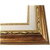 ITALIA CORNICI Maestri Artigiani - Cornice in Legno da Parete per Quadri Oro Antico con Passepartout Avorio Made in Italy (20 x 30 cm + Passepartout)