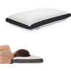 Aurora Bedding Cuscino Memory Foam a Saponetta, Traspirante e Anallergico - 41x72 Altezza 12cm