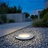 Licht-Erlebnisse Faretto da incasso a LED IP67 acciaio inossidabile vetro nichel rotondo Ø12 cm 9,2 W 426 lm impermeabile faretto da terra esterno terrazza giardino faretto da incasso a terra