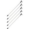FERROELETTRA Asta Appendiabiti per Armadio Telescopica Cromata, Made in Italy, Bastone Estensibile fino a 150cm, 5 Pezzi (5)