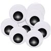 TOAOB THE ONE AND ONLY BABY TOAOB 8 Pezzi Occhi Adesivi 70mm Rotondo Plastica Mobili Autoadesivi Wiggle Finti Occhietti per Lavoretti Fai da Te Scrapbooking Artigianato Bambole Pupazzi Accessori Bianco Nero