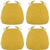 VEAI Cuscini per Sedie da Cucina con Cinghie Set 2/4/6 Cuscini di Seduta, Confortevole Cuscini Sedie Cucina Trapezio 43 * 41 * 35cm Cucina Lavabili Antiscivolo(Color:A6,Size:4pcs)