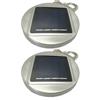 DSOUWEH 2 pezzi di ricambio solare da 5 cm per luci da giardino impermeabili, 2 pezzi di ricambio rotondo con 30 LED in ABS per luci solari