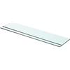 vidaXL Mensole in Vetro Trasparente 2 pz 70x15 cm