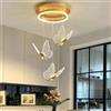 UOPYNE 3 luci, lampade a sospensione a farfalla a LED, lampadario per la cameretta dei bambini, lampada a sospensione sopra il lavandino con isola della cucina, lampade a sospensione di lusso per camera da l