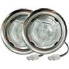 ruehalf Lampadina alogena G4 da 2 Pezzi 20W 12V AC Vetro Trasparente sotto l'armadio Luce Puck Lampadina Armadio Vetrina Armadio Scaffale Lampada di Raffreddamento del Vino