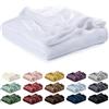 Lavea® Coperta in Pile King Size 270x240 cm Morbida - Plaid in Microfibra Caldo e Soffice per Divano e Letto, Traspirante e Facile da Lavare - Bianco